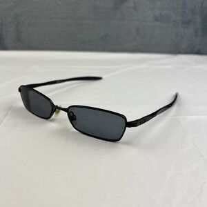 Oakley Black Rectangular Metal Frame Sunglasses